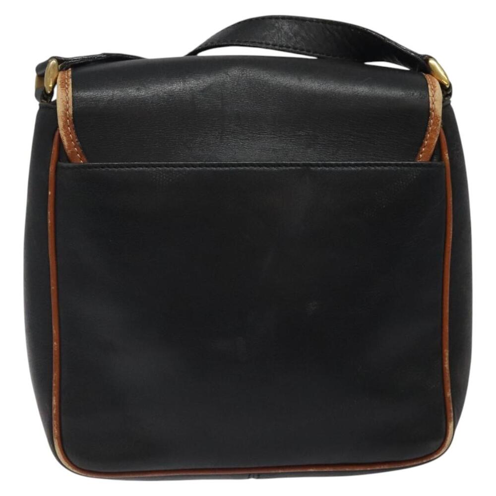 CELINE Shoulder Bag Leather Black Gold - Picture 3 of 12